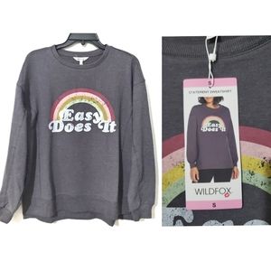 WILDFOX Womens Charcoal - Easy Does it - Small